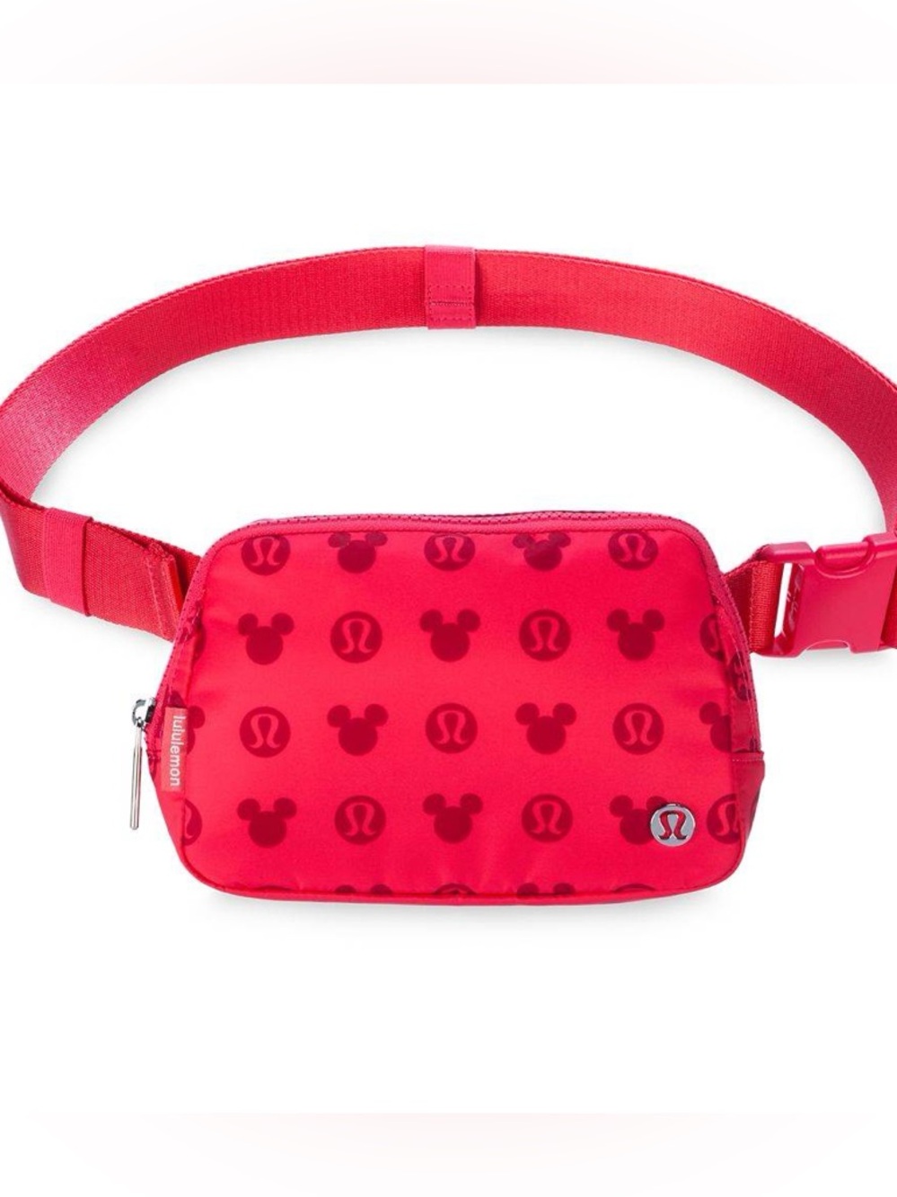 NWT Lululemon x Disney Mickey Mouse Everywhere 1L Belt Bag Red Rare - Picture 2 of 5